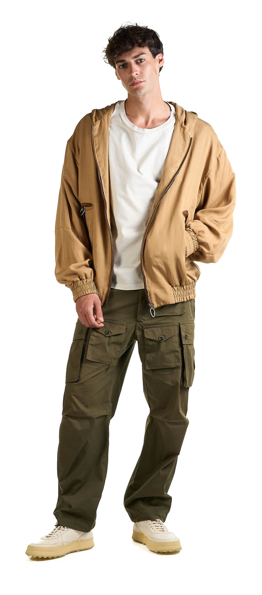 DANIELE BASTA LEATHER AND SILVER JACKET 